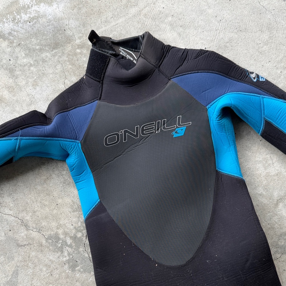 O'Neill Kids Black and Teal One Piece wetsuit